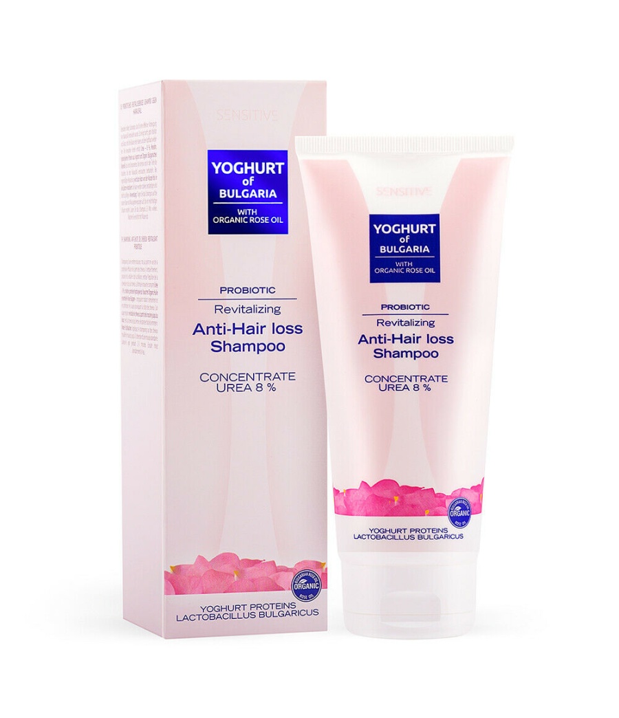 Probiotic Revitalizing Anti Hair Loss Shampoo Yoghurt Of Bulgaria With Organic Rose Oil 200ml
