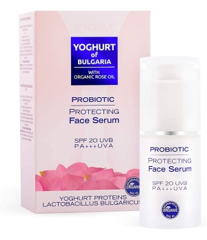 Probiotic Protecting Face Serum Spf 20 Yoghurt Of Bulgaria With Organic Rose Oil 35ml