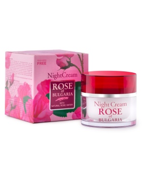 Night Face Cream with Natural Rose Water